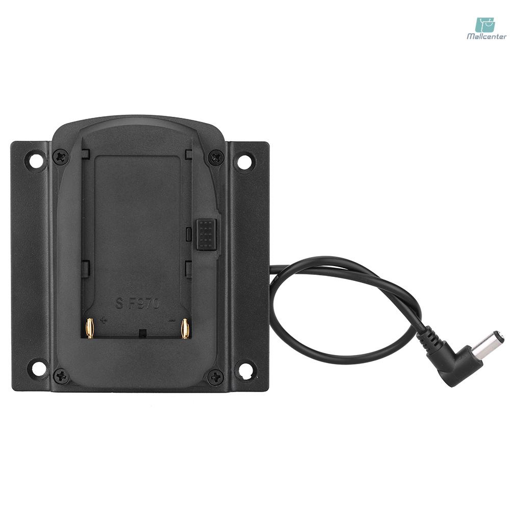 Battery Adapter Base Plate for Lilliput Monitors for FEELWORLD Monitors Compatible for  NP-F970 F550 F770 F970 F960 F750 Battery