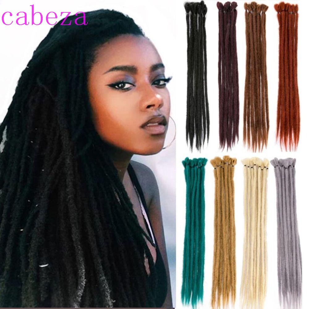 1 Cây Tóc Giả Kiểu Dreadlock 22Inch Từ Sợi Tổng Hợp Mềm Mại Màu Đen Tự Nhiên Phong Cách Hip-Hop