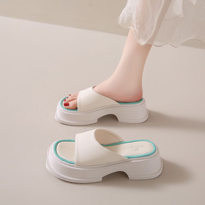 Dép Sandal Đế Dày Thời Trang Đi Biển Mùa Hè Cho Nữ