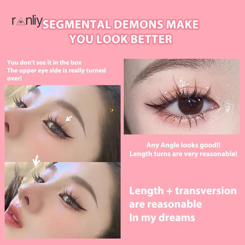 Ranliy💗 Lông Mi Giả Cong Dày Tự Nhiên Có Thể Tái Sử Dụng