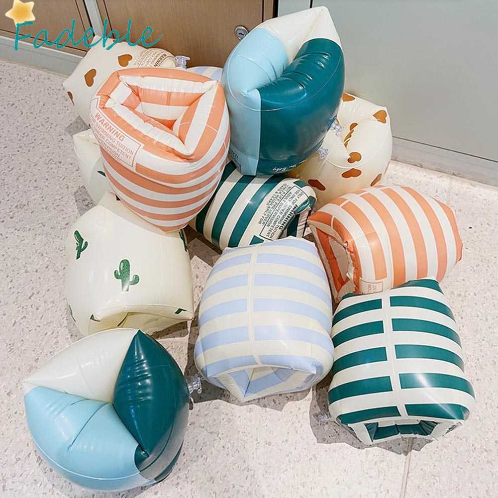 1 Cặp Phao Bơi Bơm Hơi Đeo Cánh Tay Bằng PVC In Họa Tiết Dễ Thương Cho Người