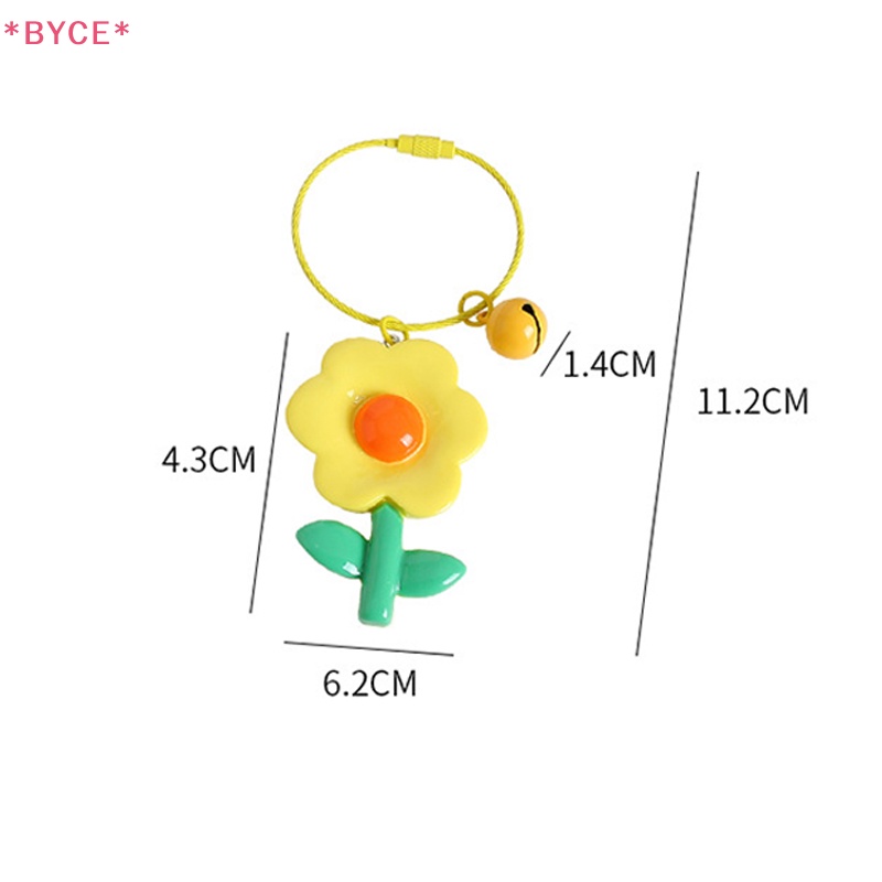 Vòng Đeo Tay / Móc Chìa Khóa Hình Hoa Nhiều Màu Kiểu Hàn Quốc Dễ Thương Cho Bạn Gái Mới