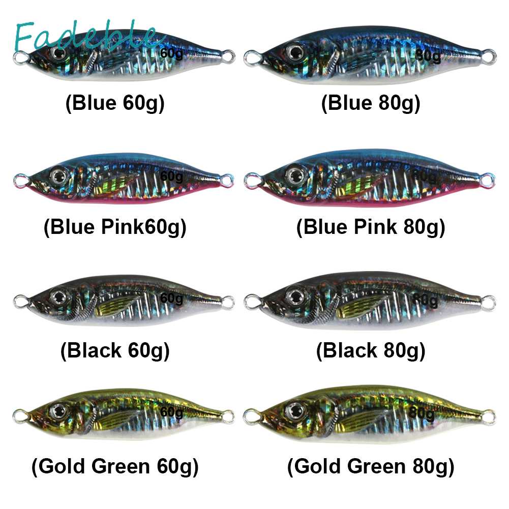 Mồi Câu Cá Giả Phát Quang 6.8cm 60g 7.5cm 80g 3D