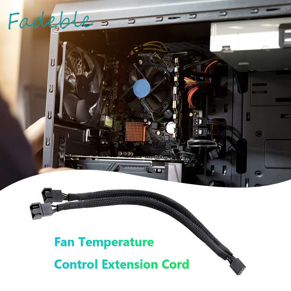 Cáp Nối Dài Quạt Tản Nhiệt CPU Máy Tính PC / Vỏ Sò 30cm 4 Pin