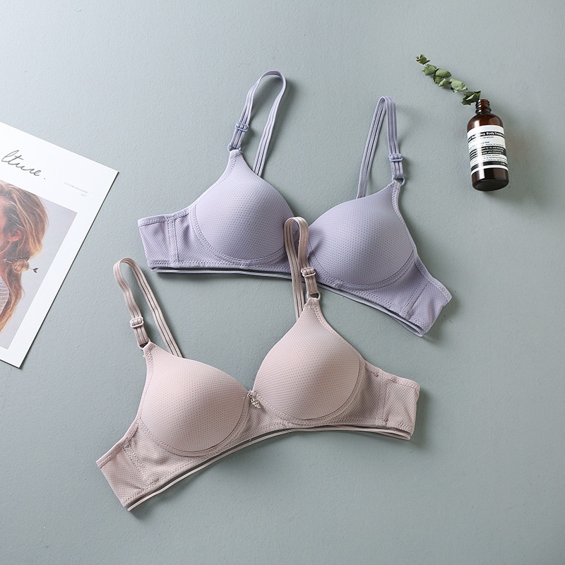 Áo Ngực 2 Dây Mỏng Phong Cách Xuân Hè áo lót sinh viên Áo ngực siêu đẩy siêu nâng ngực