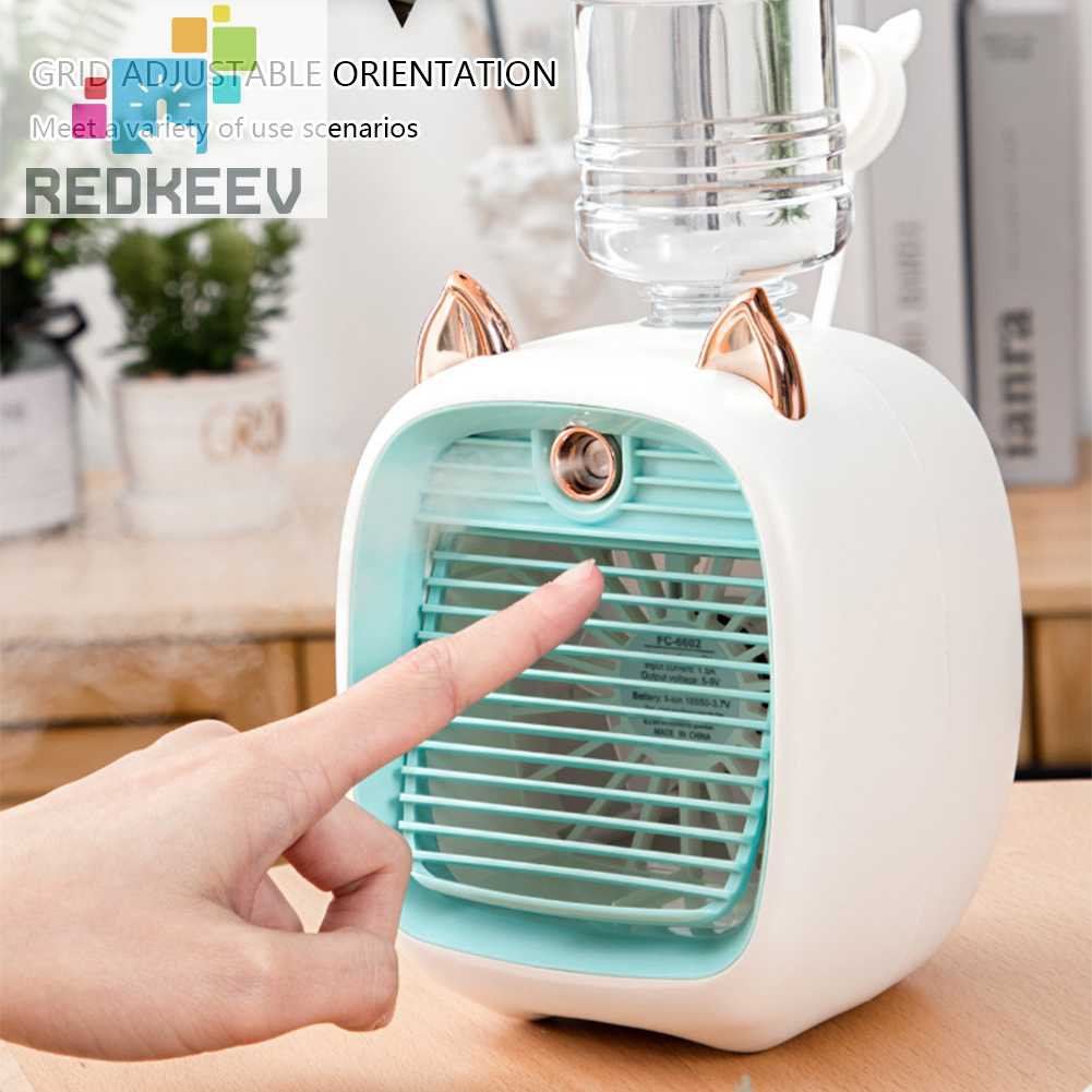 Quạt Điều Hòa Để Bàn 3 Tốc Độ Mini 1200mAh Có Thể Điều Chỉnh