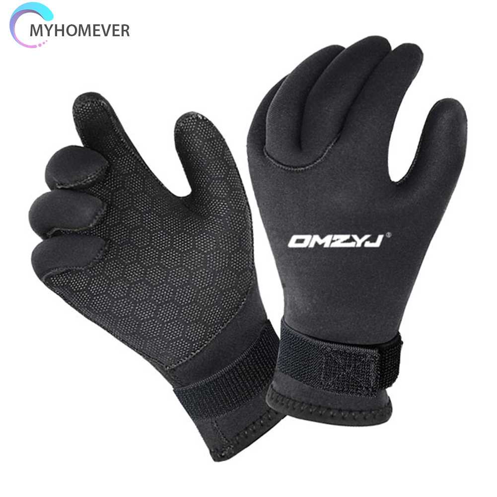 Găng Tay Bơi Lặn Màu Đen Dày 5mm Cho Nam