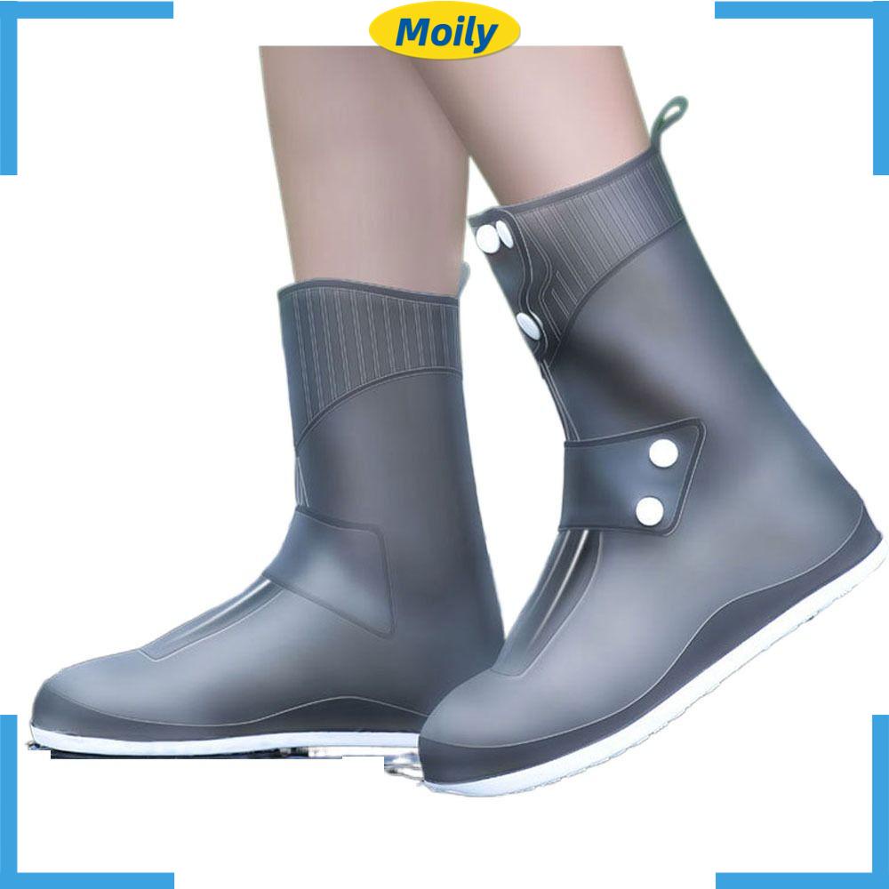 MOILYVN 1 Cặp Vỏ Bọc Giày Đi Mưa Chống Trượt Chống Thấm Nước Cho Nam Và Nữ