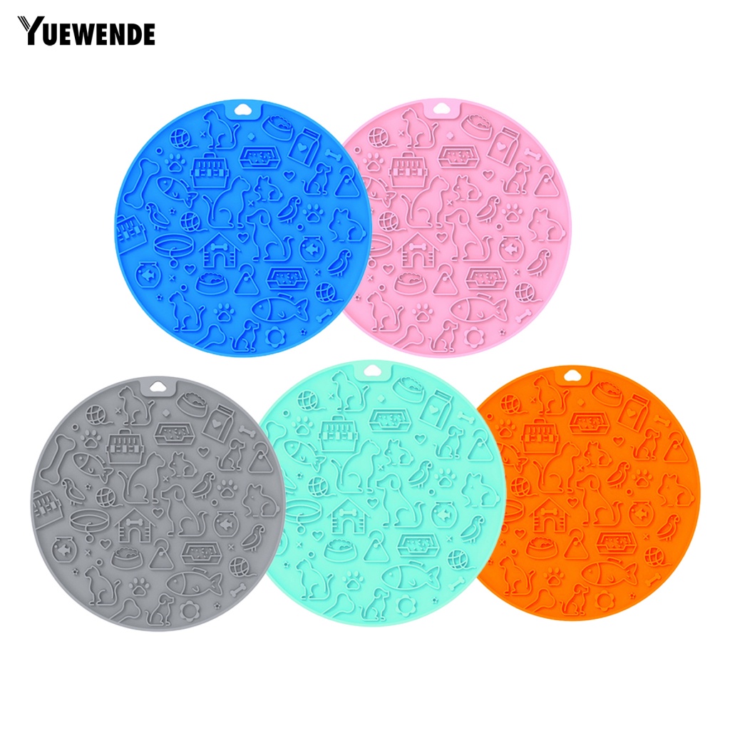 Đệm Silicone Hình Tròn Lót Thức Ăn Cho Thú Cưng
