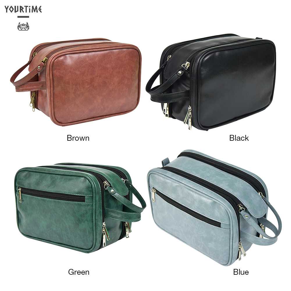 Túi Đựng Mỹ Phẩm Da PU Chống Thấm Nước Sức Chứa Lớn Tiện Dụng