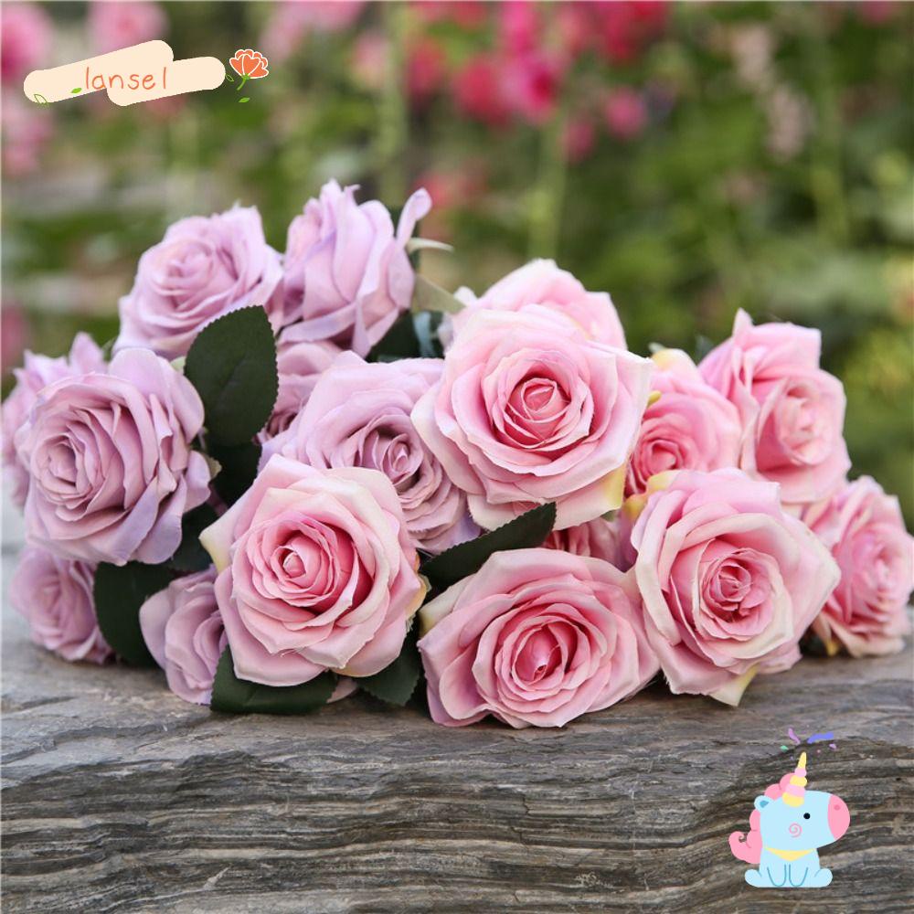 Bó Hoa LANSEL Nhân Tạo Trang Trí Nhà Ở / Văn Phòng / Tiệc Cưới