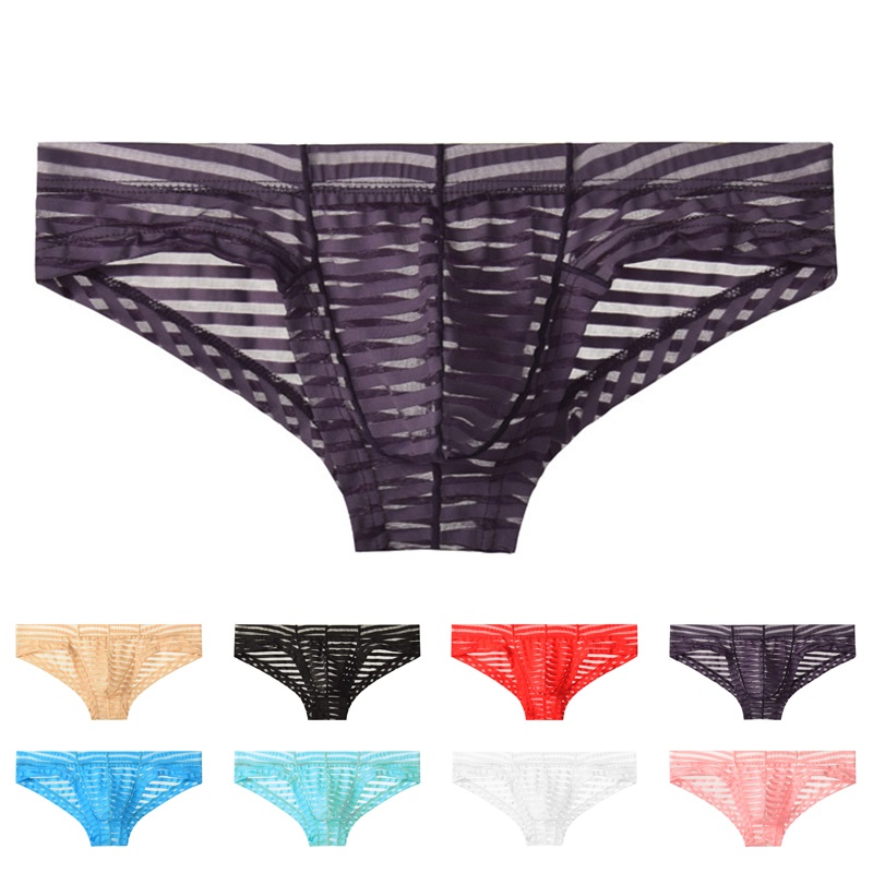 Quần Lót Boxer Nam Dạng Lưới Siêu Mỏng Thoáng Khí