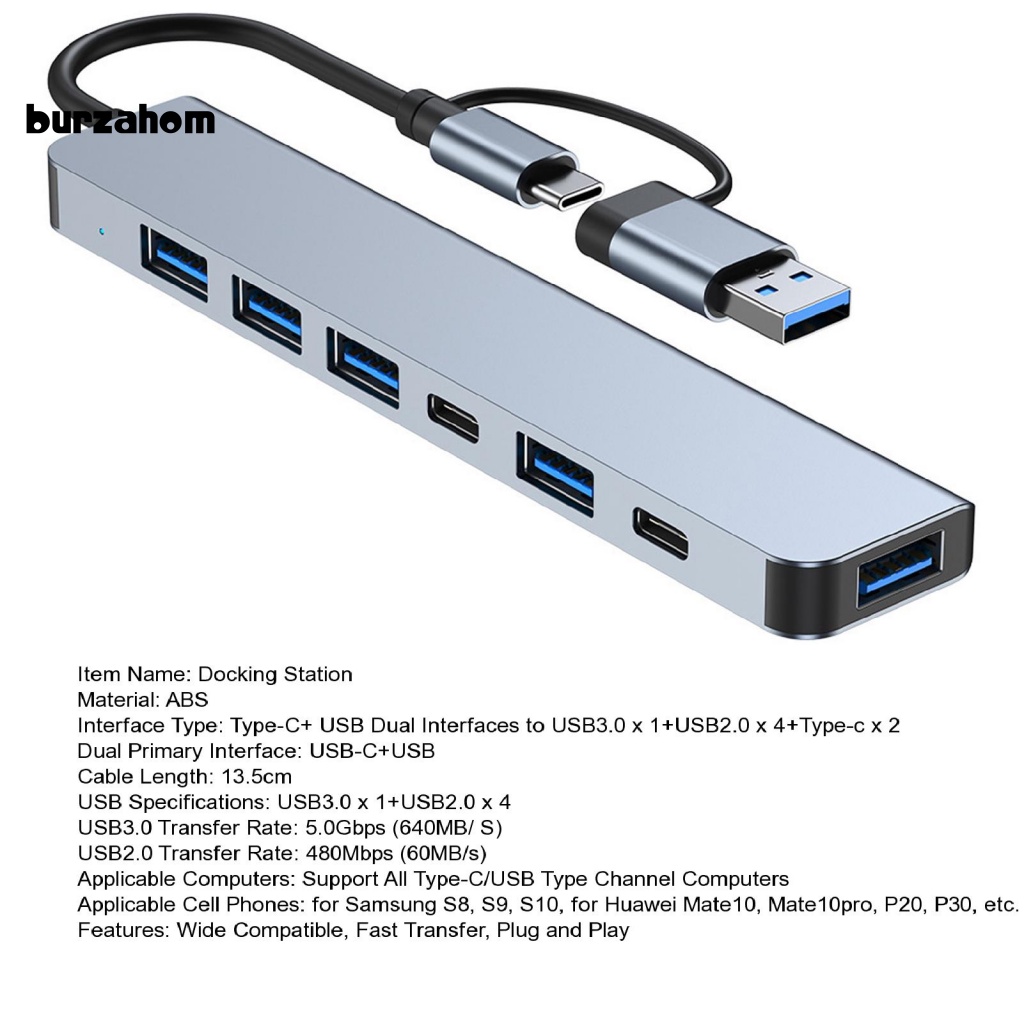 Trạm Kết Nối Usb 3.0 Type-C 7 Trong 1 Cho Máy Tính