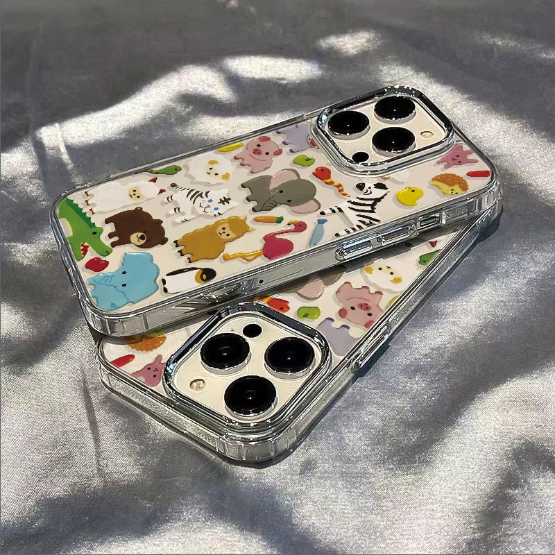 ✅Ốp Điện Thoại Dẻo Họa Tiết Hoạt Hình Động Vật Dễ Thương Chống Sốc Cho Iphone12 7max 13811 plus 14Pro