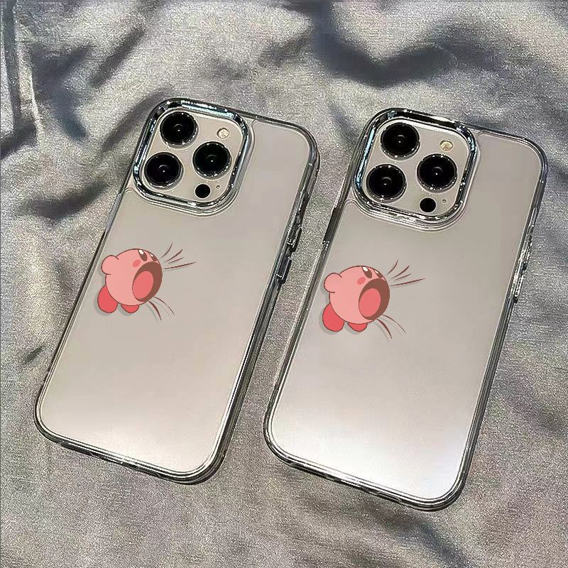 ✅Ốp Điện Thoại Dẻo Họa Tiết Ngôi Sao Kirby Đơn Giản Chống Sốc Cho Iphone 14pro 117 13Iphone12In plus8 / Apple