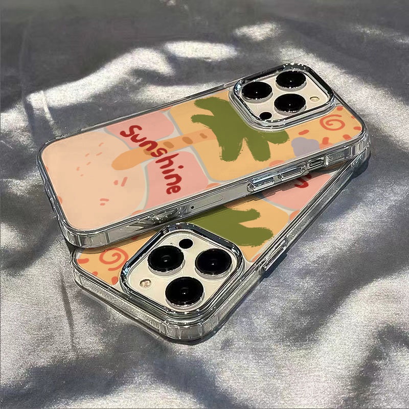 ✅Ốp Điện Thoại Mềm Chống Sốc Họa Tiết Graffiti Cho Iphone 8 Plus 14 Pro 1213 Max 7 11 / Coconut AZ2X