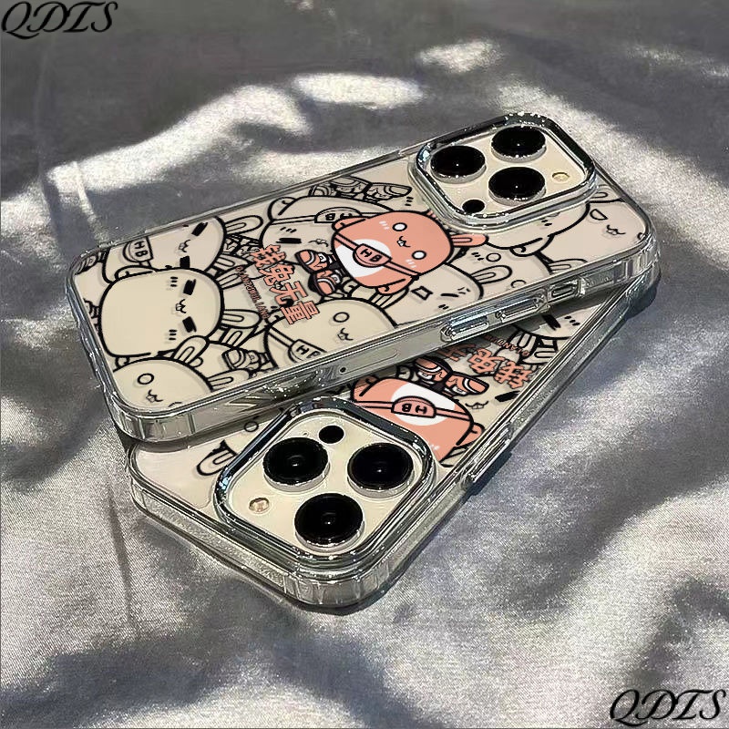 ✅Ốp Điện Thoại Mềm Chống Sốc In Hình Thỏ Đơn Giản Cho Iphone 13 11 7 8 Plus 12 / 14 Pro