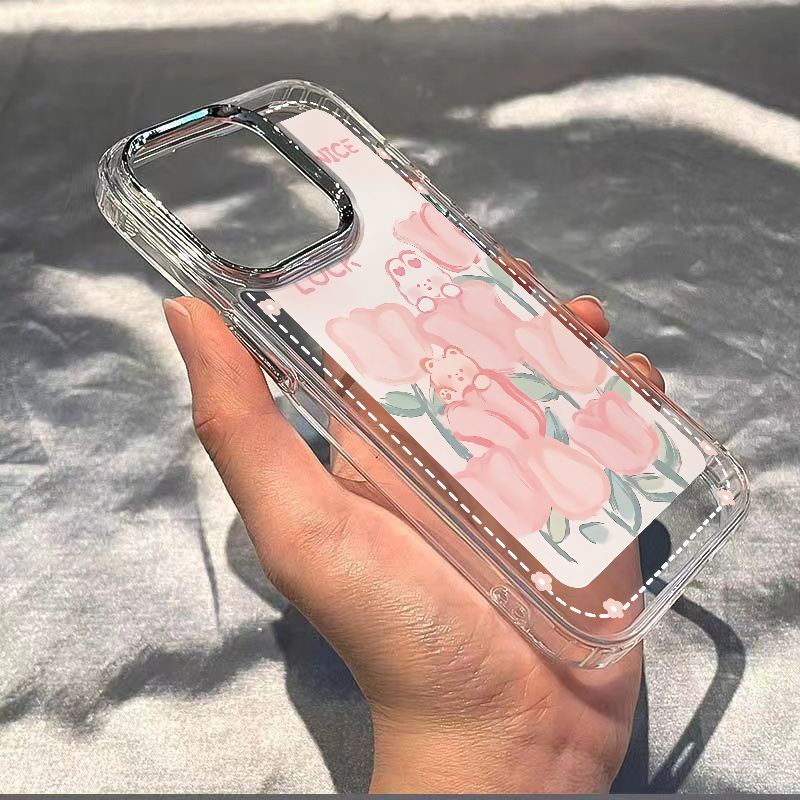 ✅Ốp Điện Thoại Mềm Chống Sốc In Hình Gấu Thỏ 13 Kiểu Đơn Giản Cho iPhone 12 / 814pro Plus 11 Max 7