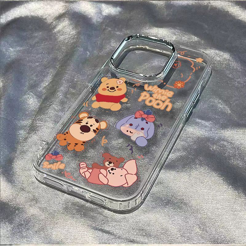 ✅Ốp Điện Thoại Mềm Chống Sốc Hình Gấu Pooh 13 Cho iPhone12 maxins78plus1114pro
