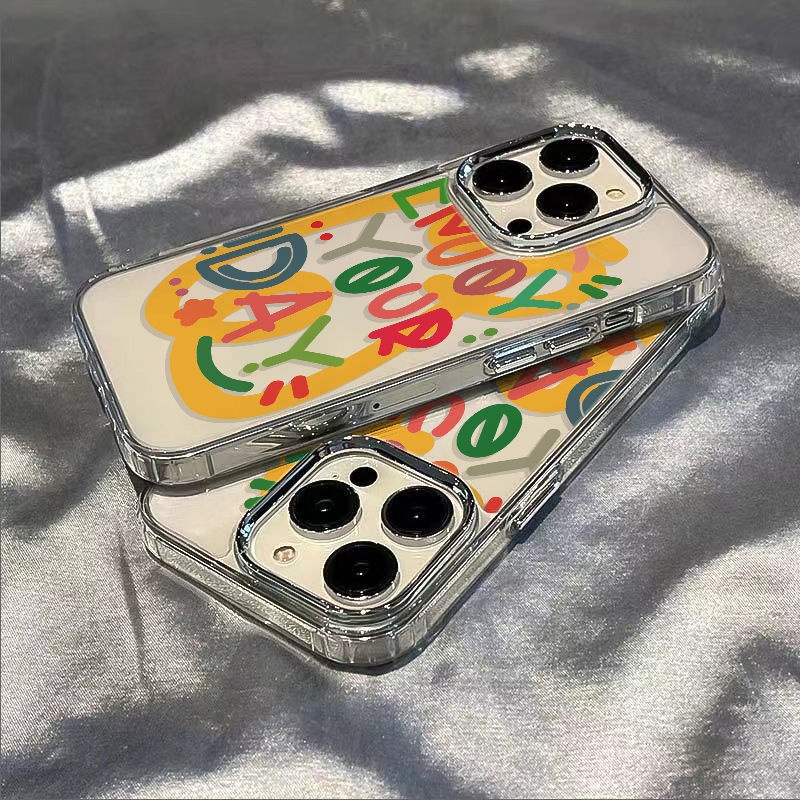 ✅Ốp Điện Thoại Mềm Chống Sốc In Chữ Tiếng Anh Đơn Giản Cho Iphone 14promax / Apple iPhone12813plus 7 11ins