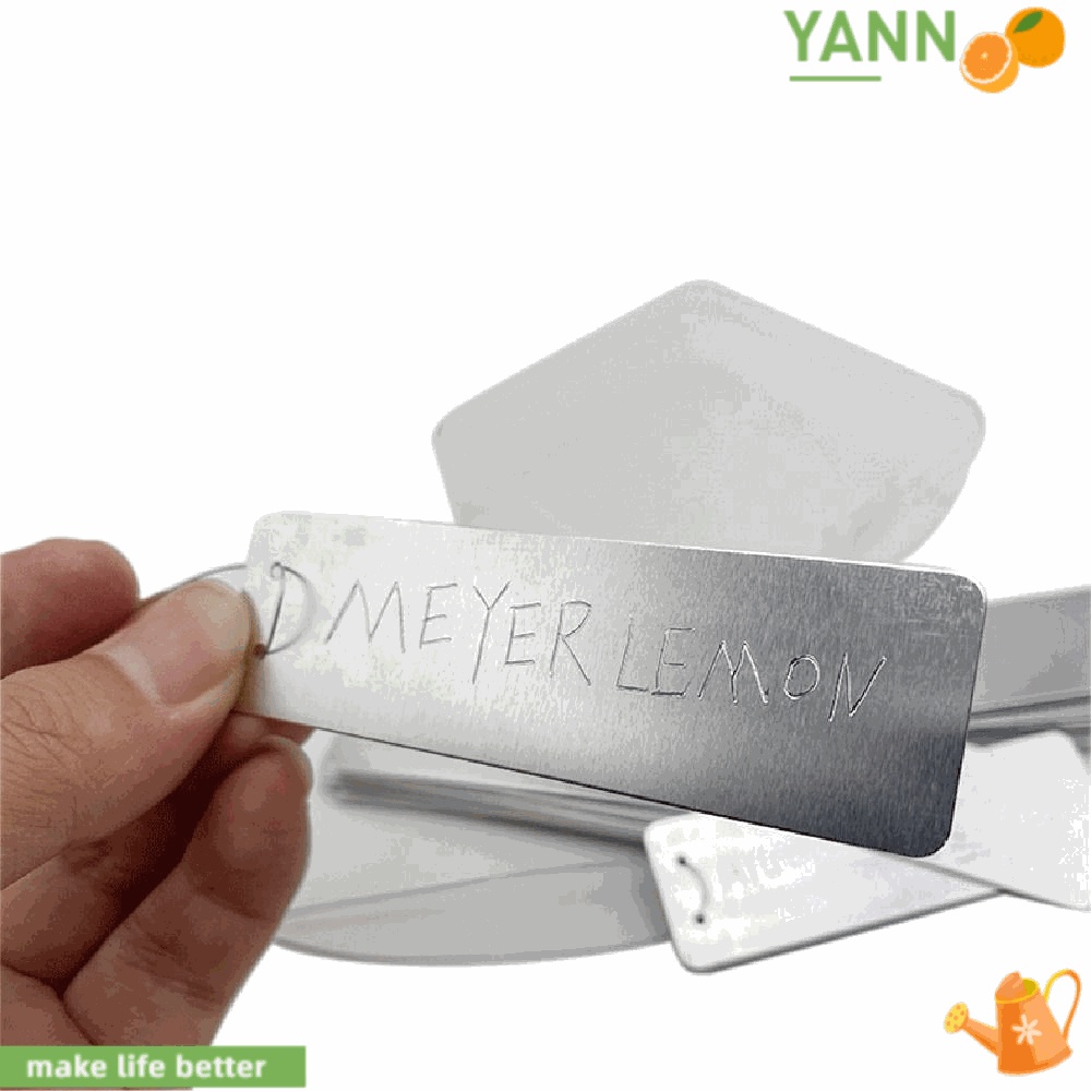 Bộ 100 Thẻ Kim Loại Đánh Dấu Cây Trồng Trong Nhà Kính