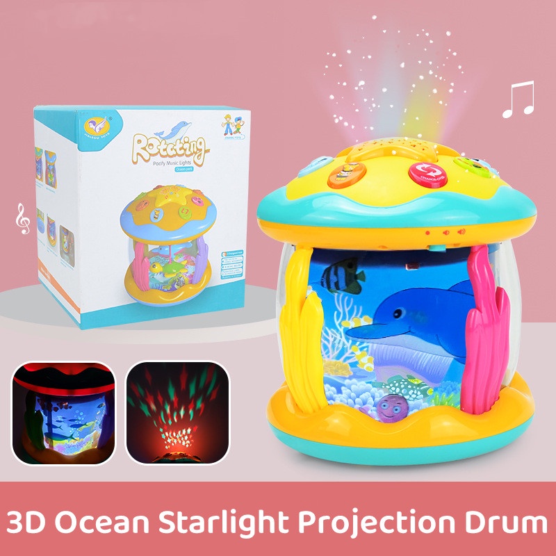 Đồ Chơi Máy Chiếu Đại Dương Có Nhạc Và Đèn Dành Cho Trẻ Em 6 12 Tháng Tuổi