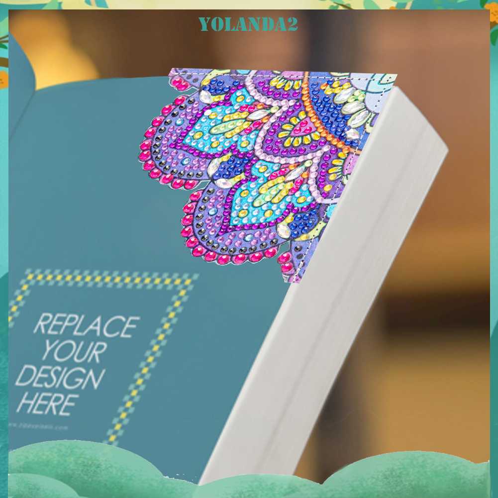 Thẻ Đánh Dấu Trang Sách Hình Tam Giác Bằng Da 5D DIY