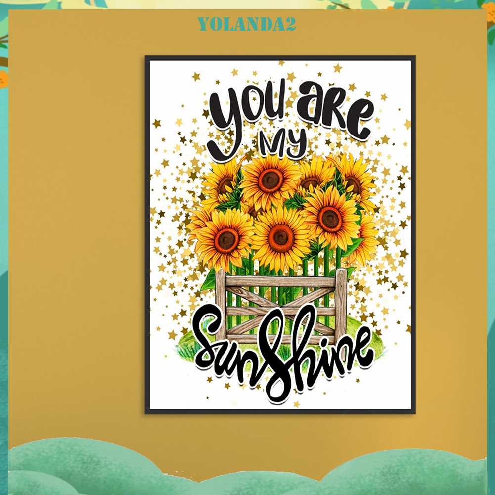 Tranh Đính Đá Kim Cương Toàn Bộ 5D DIY Hình Vẽ Hoa Trang Trí Nhà Cửa