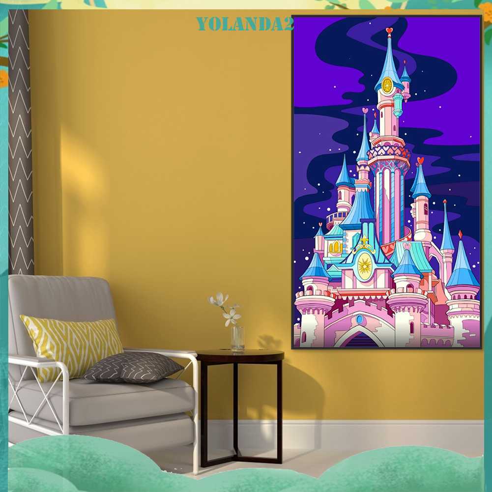 Bộ Tranh Đính Đá 5D Họa Tiết Hoạt Hình Độc Đáo DIY Dùng Trang Trí Nhà Cửa