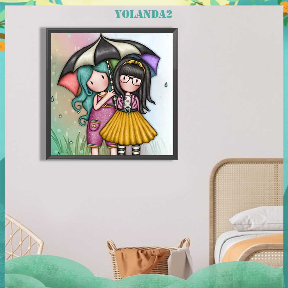 Tranh Đính Đá Kim Cương Toàn Bộ 5D DIY Hình Búp Bê