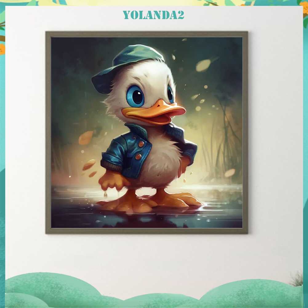 Tranh Đính Đá Kim Cương Toàn Bộ 5D DIY Hình Vẽ Vịt Donald