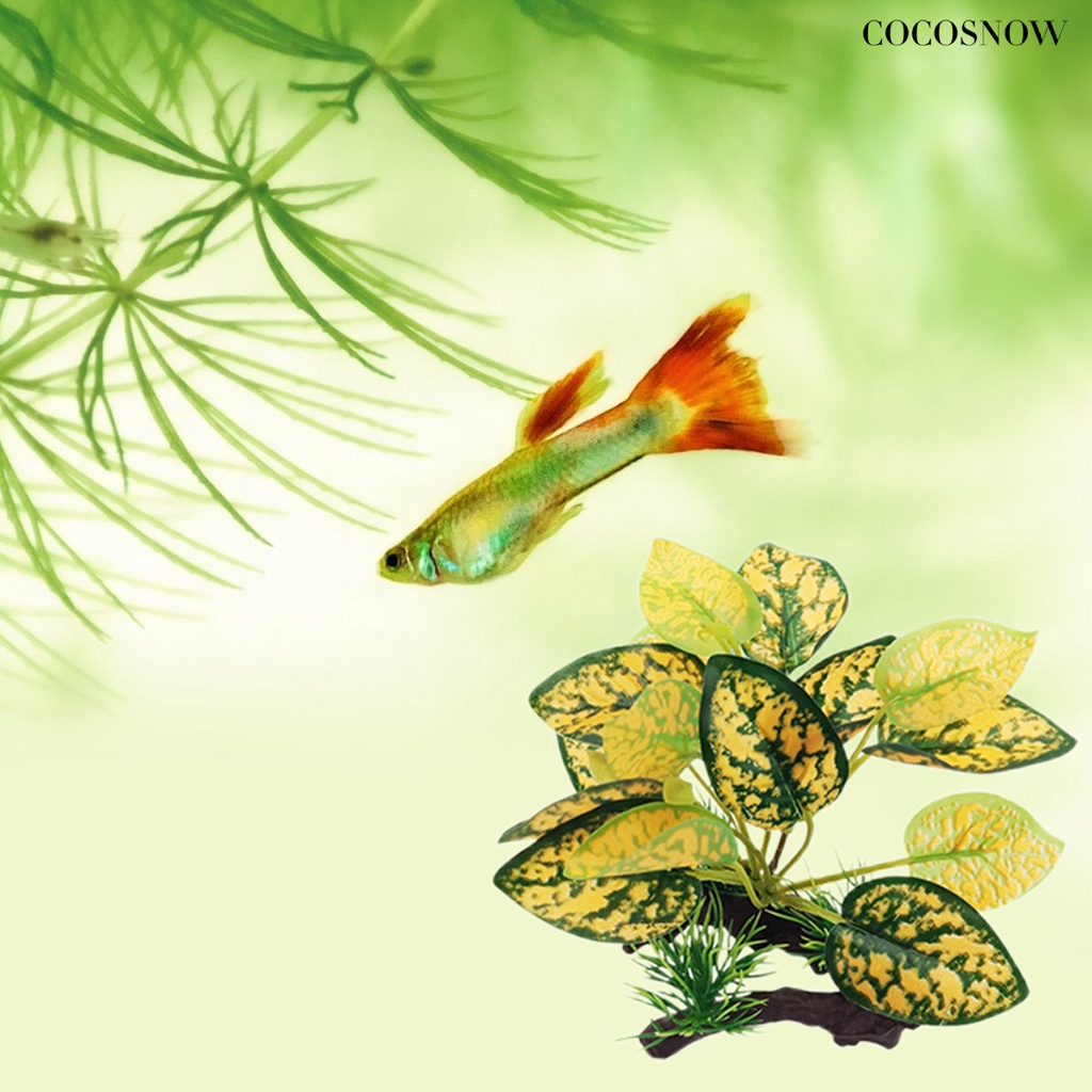 Cây Sen Đá Giả Bằng Nhựa Trang Trí Bể Cá