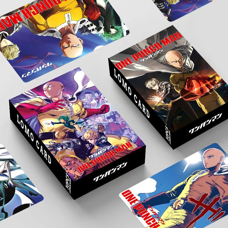 Hộp 30 Ảnh Lomo Card In Hình ONE PUNCH-MAN Hai Mặt