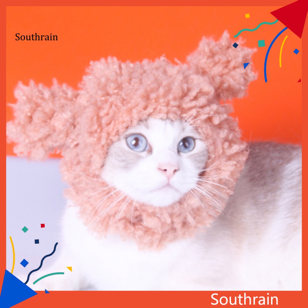 Mũ Tai Thỏ Bằng Vải Bông Mềm Mại Thoải Mái Dùng Chụp Ảnh Cho Thú Cưng