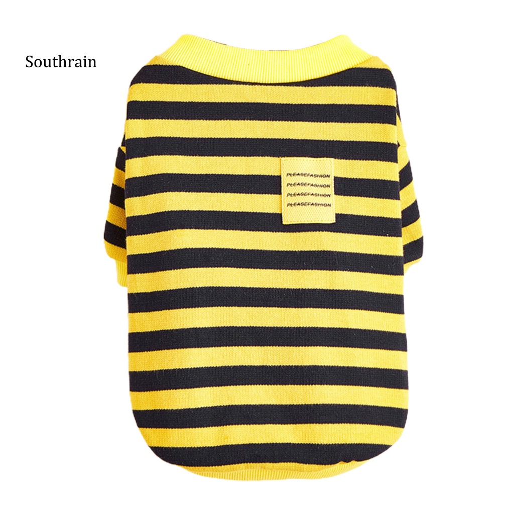 Áo Khoác Cardigan Họa Tiết Kẻ Sọc Hai Lớp Cài Nút Thời Trang Mùa Hè Cho Cún Cưng