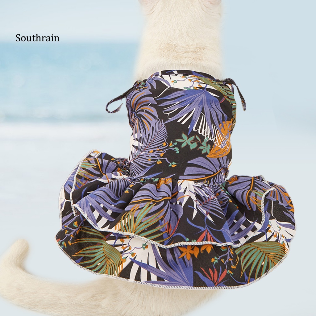 Váy Tím Hai Tầng Thoải Mái Dễ Phối Đồ Cho Thú Cưng