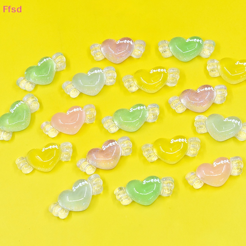 Bộ 5 Tượng Trang Trí Hình Đôi Cánh Dạ Quang Phát Sáng Độc Đáo