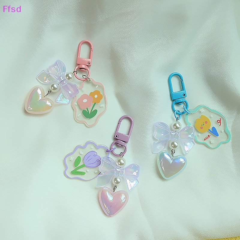 {Ffsd} Mặt Trang Sức Treo Trang Sức Tai Nghe Trong Suốt Hình Hoa Tulip Cho Nữ * Hàng Bán Chạy *