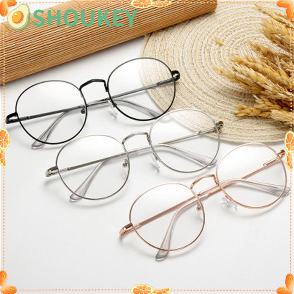 Mắt Kính Gọng Tròn 1.00 ~ - 4.0 Siêu Nhẹ Bằng Nhựa Resin Thời Trang