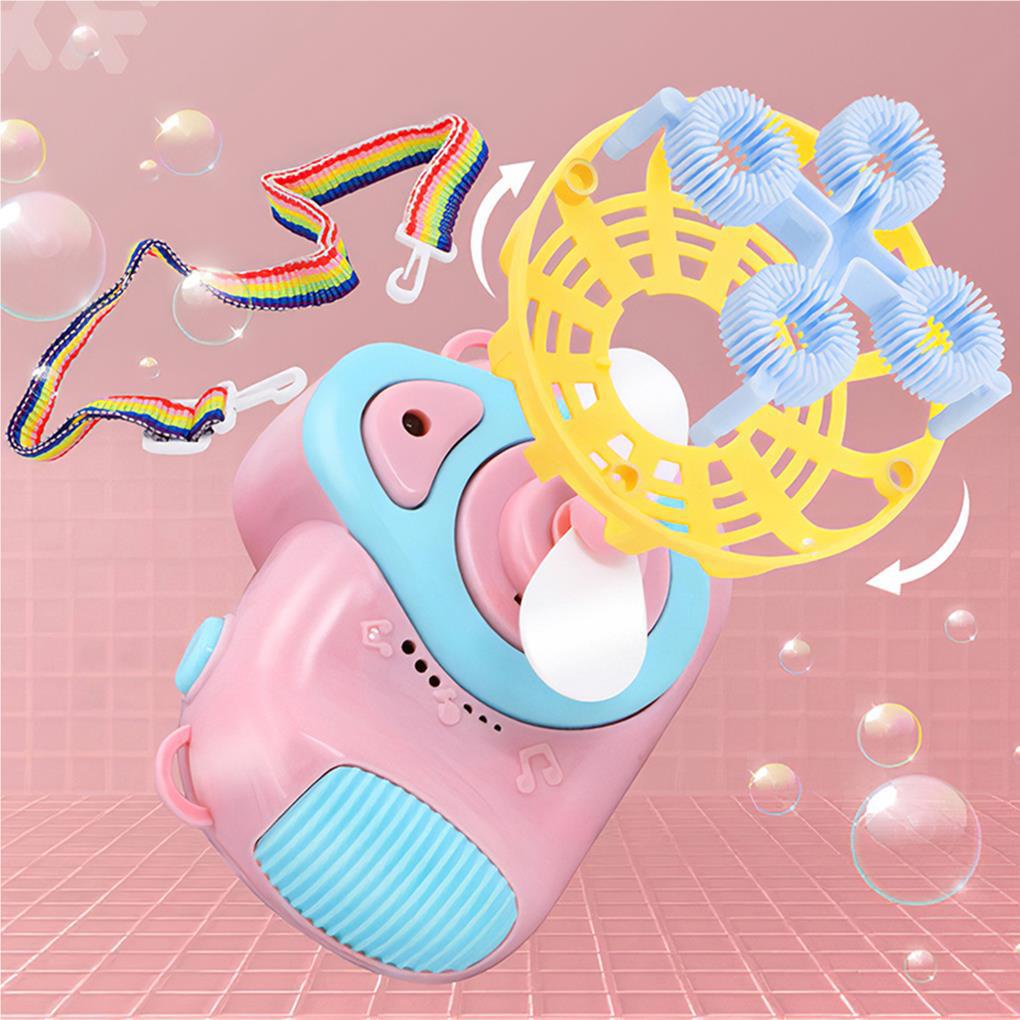 Máy Thổi Bong Bóng Tự Động Hình Máy Ảnh Hoạt Hình Đa Năng Dành Cho Trẻ Em