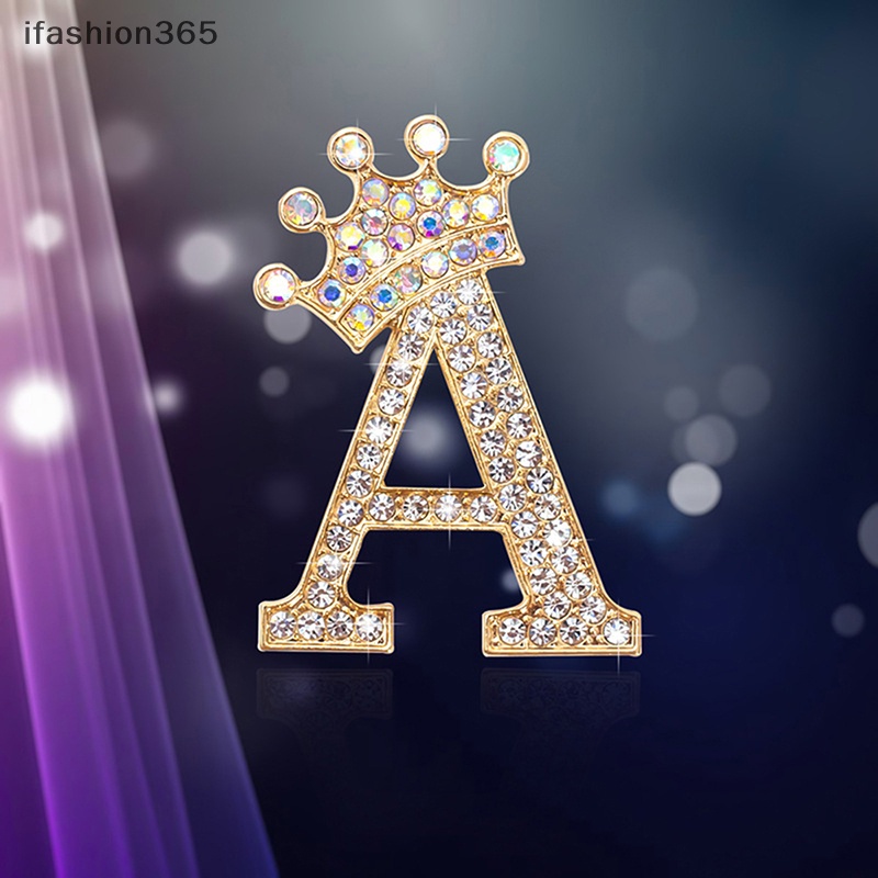 Ghim Cài Áo Hình 26 Chữ Cái A Đến Z Đính Đá Pha Lê Thời Trang Cho Nữ ifashion365