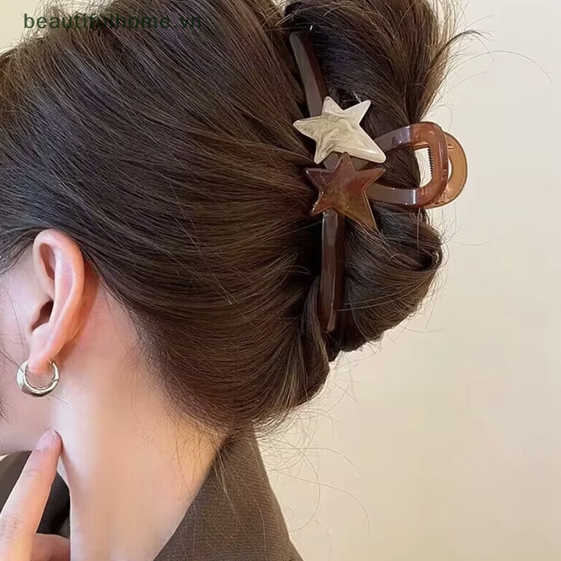Kẹp Tóc Hình Trái Tim Kích Thước Lớn Phong Cách Hàn Quốc Mới Cho Nữ