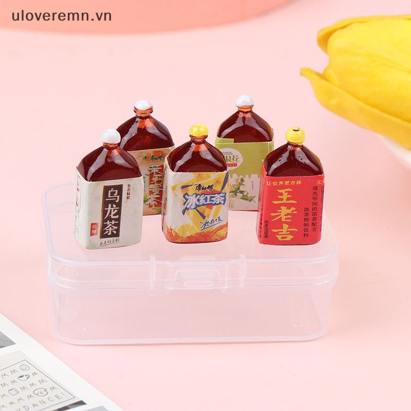 Hộp Nhựa Mini Trong Suốt Đựng Trang Sức Trang Trí Nhà Búp Bê Tỉ Lệ 1 / 12