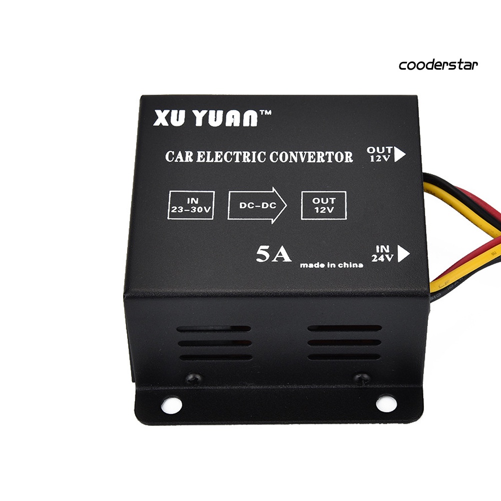 Bộ Chuyển Đổi Nguồn Điện 5A 24V Sang 12V Cho Xe Hơi