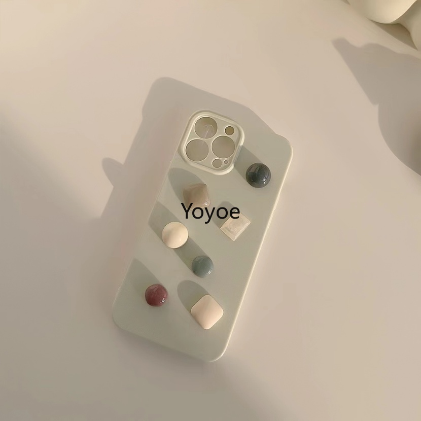 Ốp Điện Thoại Silicone Mềm Chống Sốc Đính Đá 3D Cho IPhone 14 11 12 13 Pro Max 7 8 14 Plus