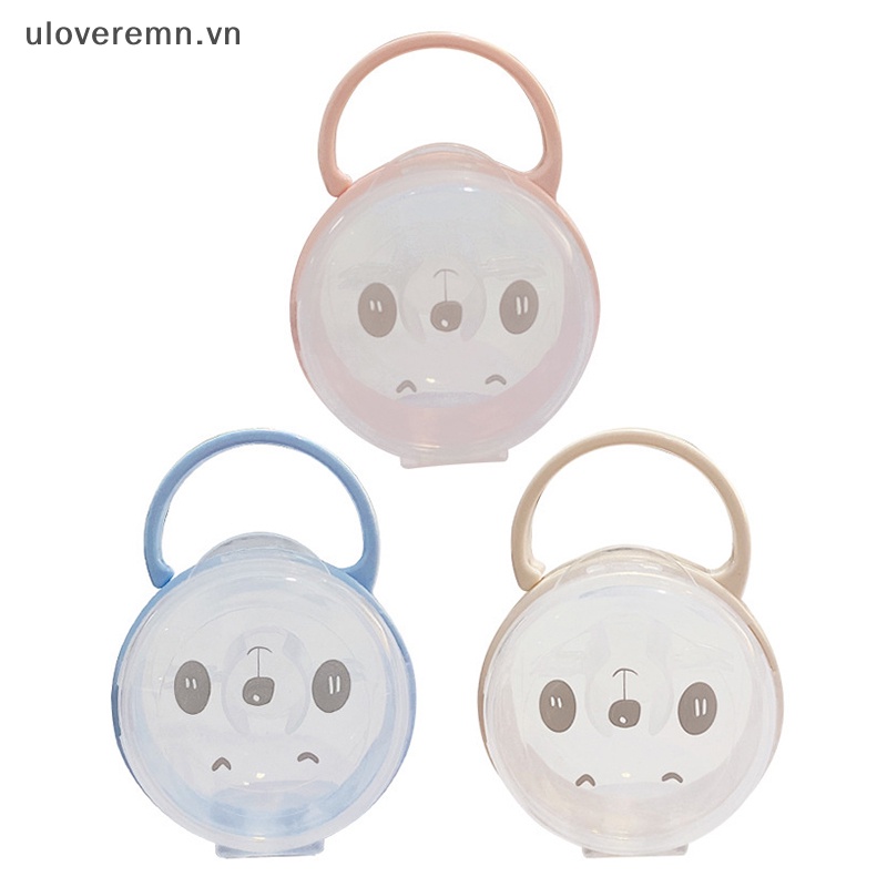 Núm Vú Giả Trong Suốt Chống Bụi Có Tay Cầm Tiện Dụng Cho Bé