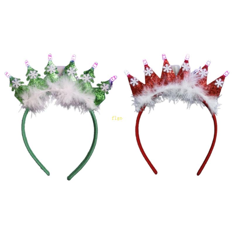 Cài Tóc Đèn Led Lấp Lánh Phong Cách Giáng Sinh