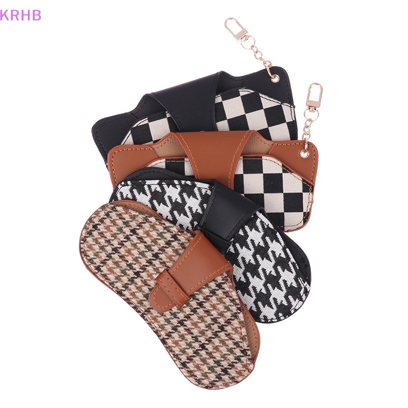 1 Túi Đựng Bảo Vệ Mắt Kính Họa Tiết Kẻ Sọc Phong Cách Thanh Lịch Mới