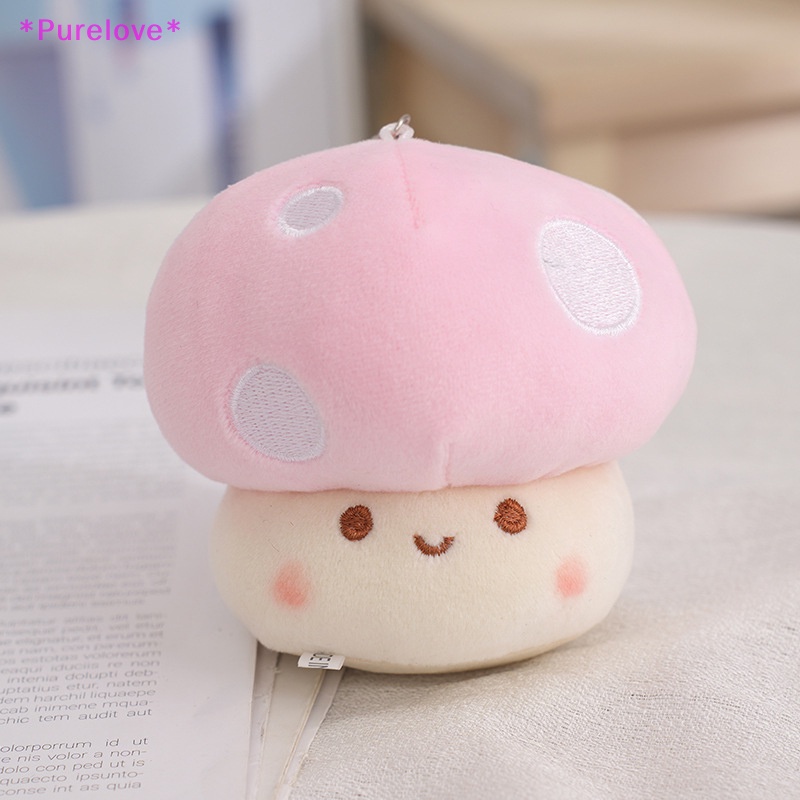 Móc Khóa Hình Cây Nấm Nhồi Bông Đáng Yêu Dành Cho Nam Và Nữ Mới