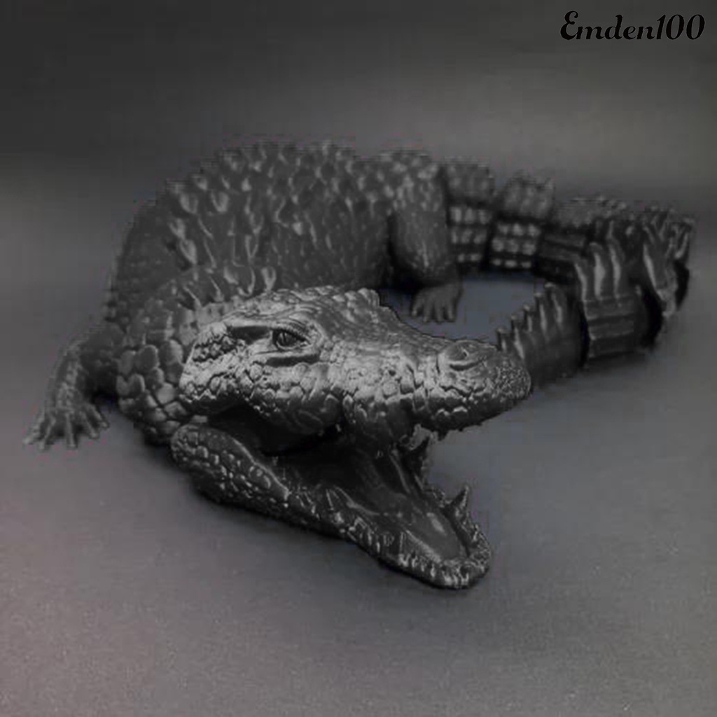 Mô Hình Cá Sấu 3D Sống Động Dùng Trang Trí